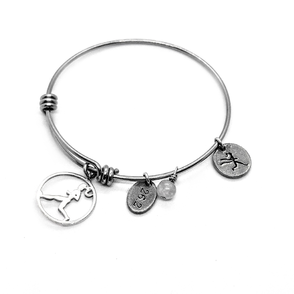 👣4/$20. Milestone Sports Jewelery w/Woman Running - Picture 2 of 3